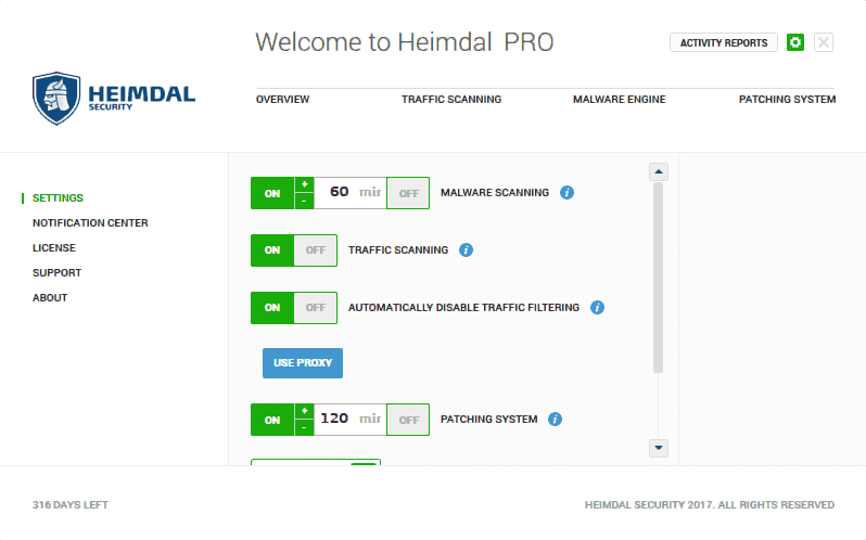 heimdal interface