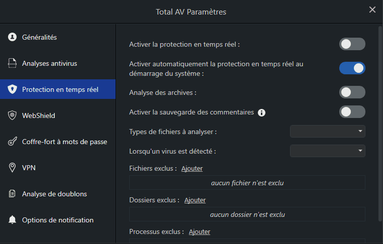 totalAV interface
